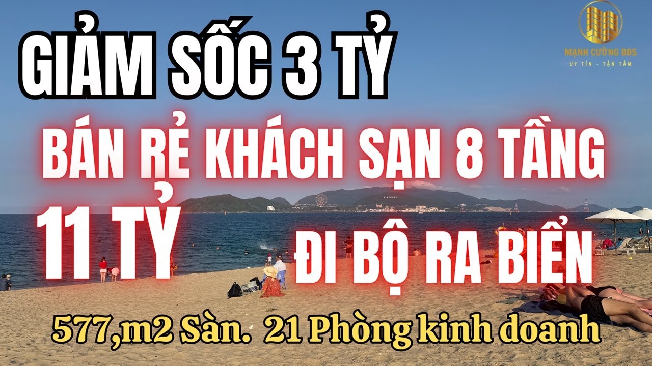 Giảm SỐC 3 TỶ. Bán Khách Sạn GẦN biển Nha Trang. Dòng tiền ổn định 50tr/tháng | Khách Sạn Nha Trang