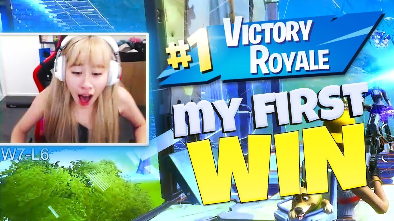 my first solo win in fortnite :D