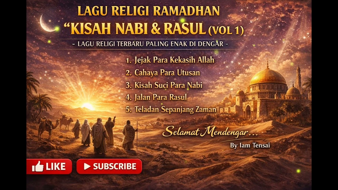 KISAH NABI & RASUL (VOL 1) || LAGU RELIGI TERBARU 2026|| LAGU RELIGI RAMADHAN PALING ENAK DI DENGAR