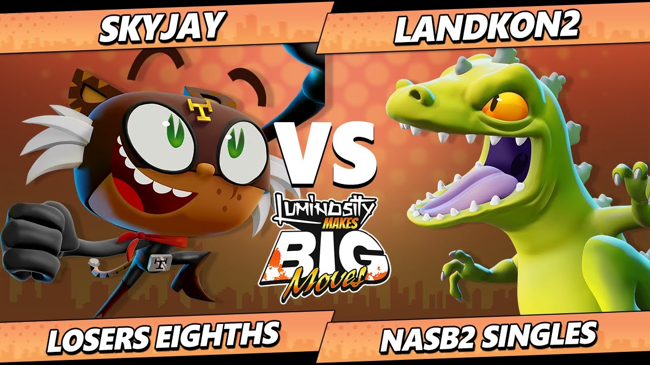 LMBM 2024 Top 8 - SkyJay (El Tigre) Vs. Landkon2 (Reptar) Nickelodeon All-Star Brawl 2 - NASB2