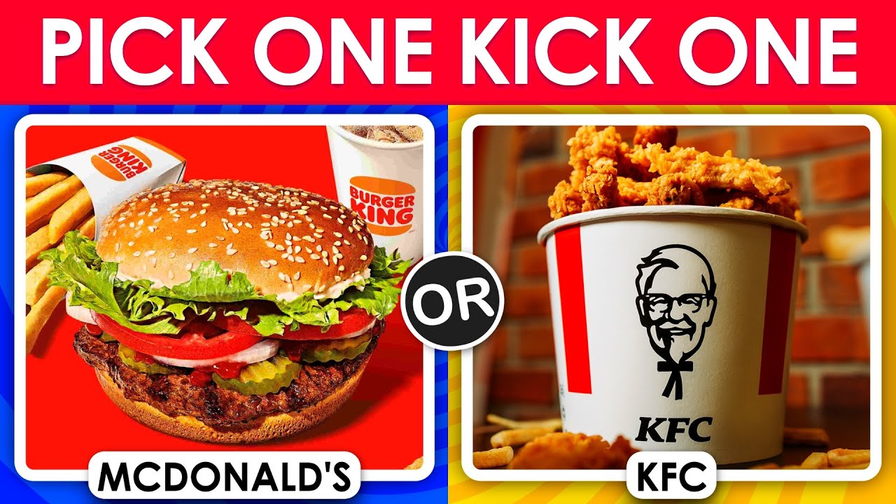Pick One Kick One &mdash; рестораны быстрого питания 🍔🍕🏨