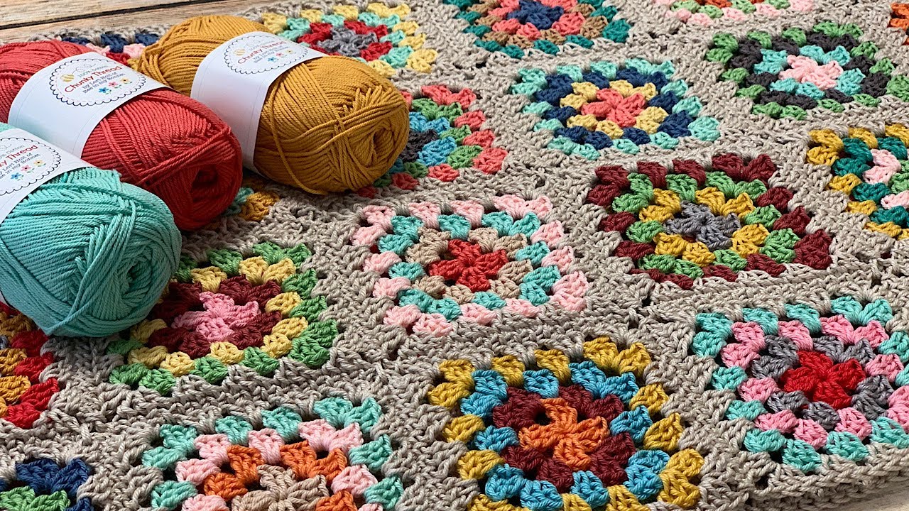 Crochet Series #4 - My Granny Square Afghan/Blanket Project!!
