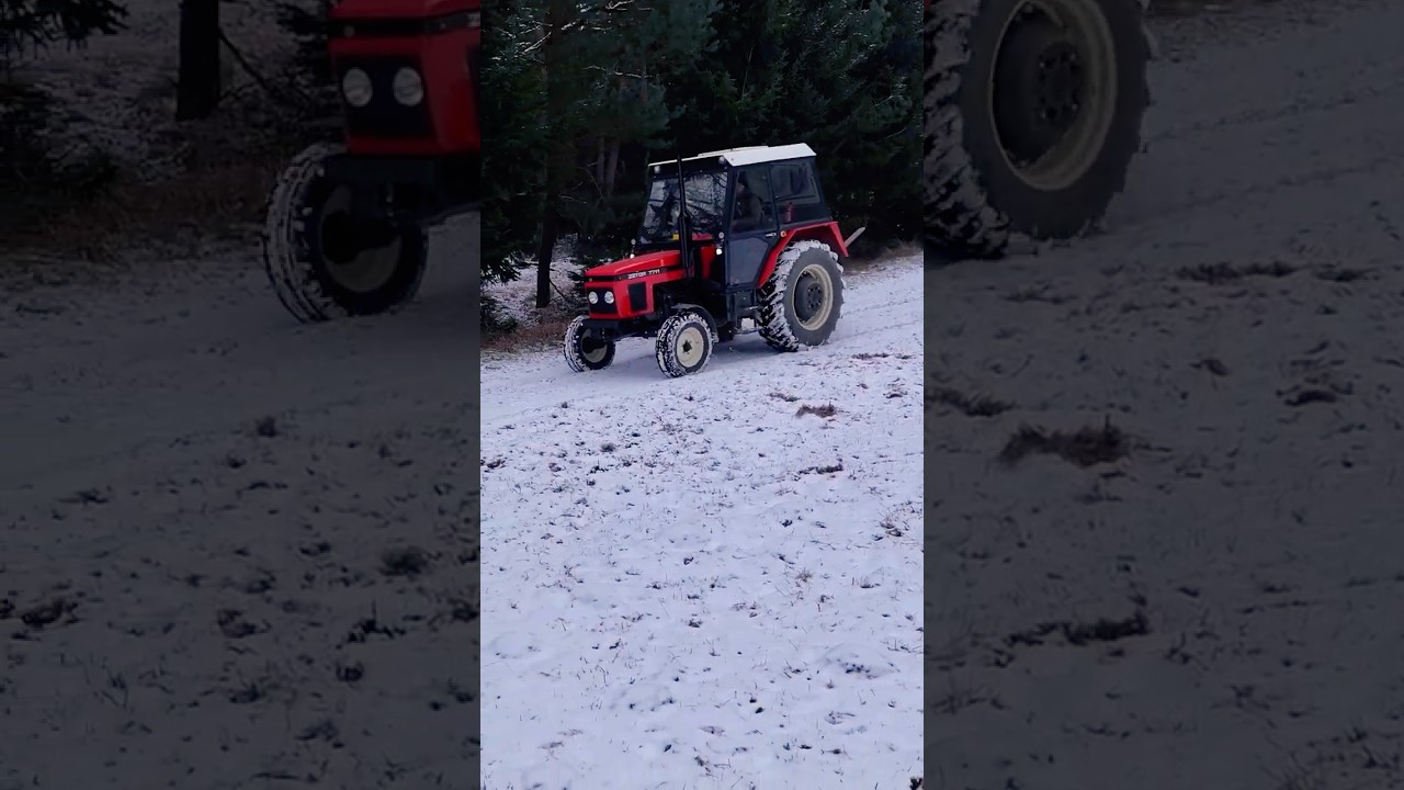 ZETOR 7711❄️DRIFT❄️ real sound |4K|