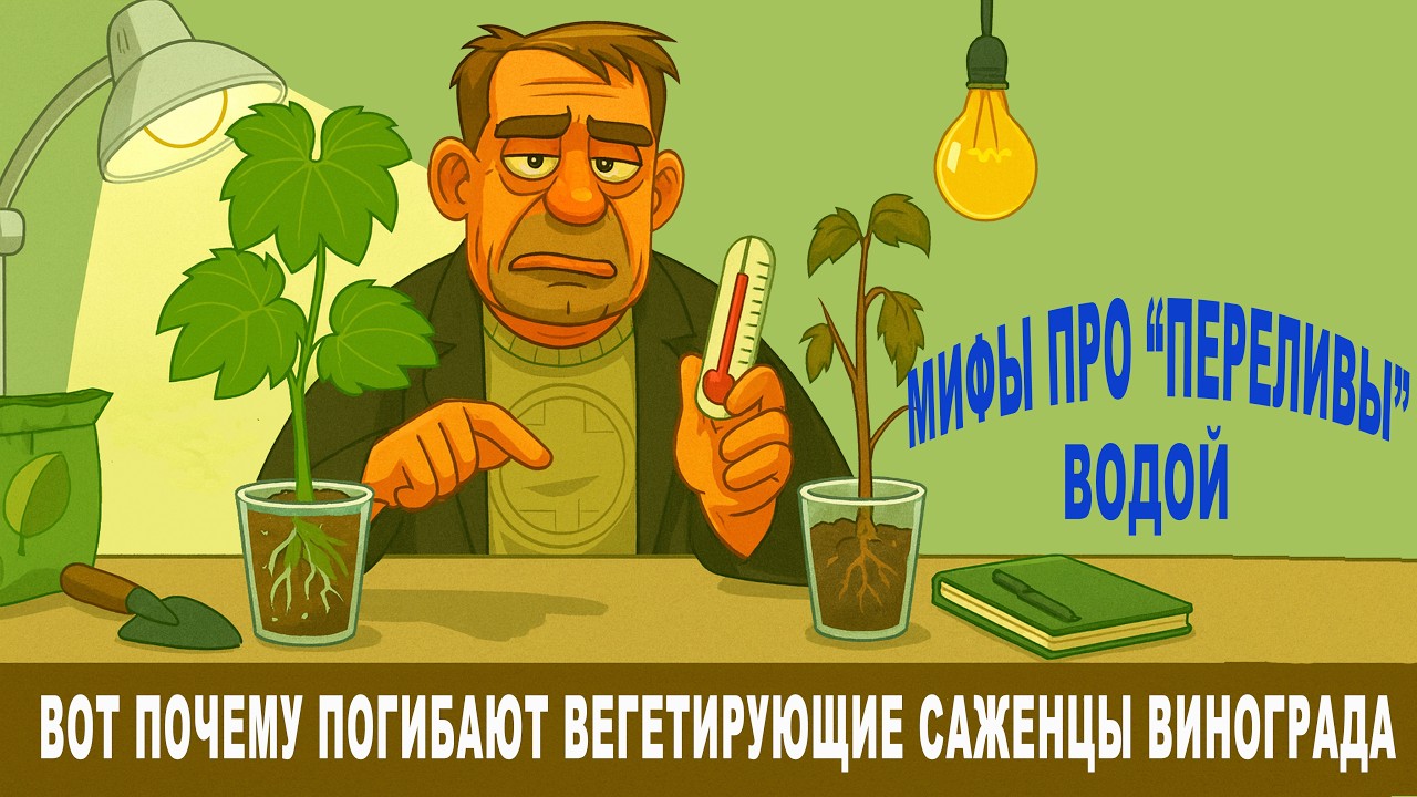 🍇 Почему ваши ВЕГЕТИРУЮЩИЕ САЖЕНЦЫ ПОГИБАЮТ ОТ ПОЛИВА. Я расскажу то, о чем все предпочитают молчать