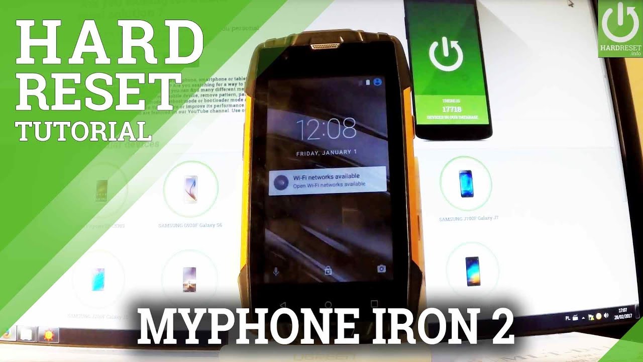 Аппаратный сброс myPhone Hammer Iron 2 / Форматирование Android / Удаление данных