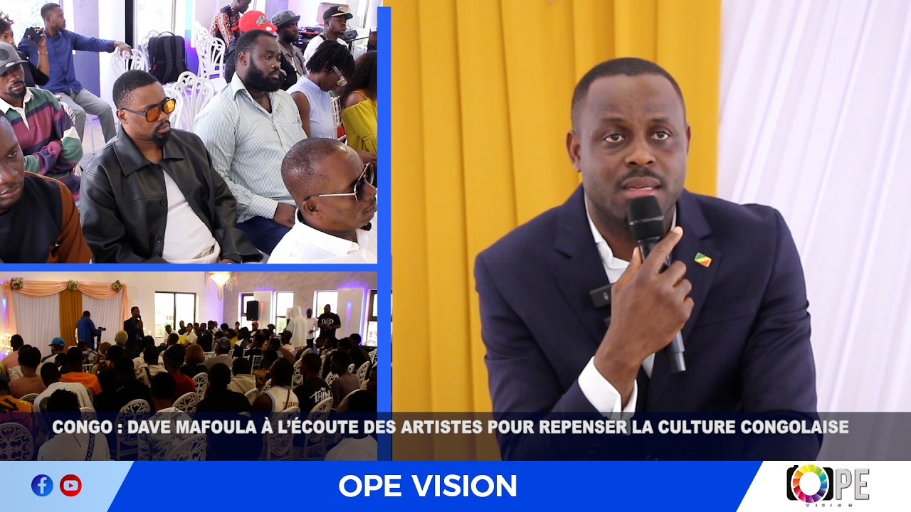 CONGO : DAVE MAFOULA À L’ÉCOUTE DES ARTISTES POUR REPENSER LA CULTURE CONGOLAISE