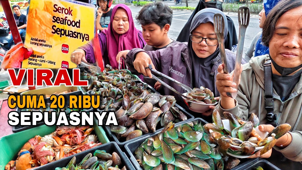 Kuliner Kerang Hijau Enak! Cuma 20 Ribu Ambil Sepuasnya