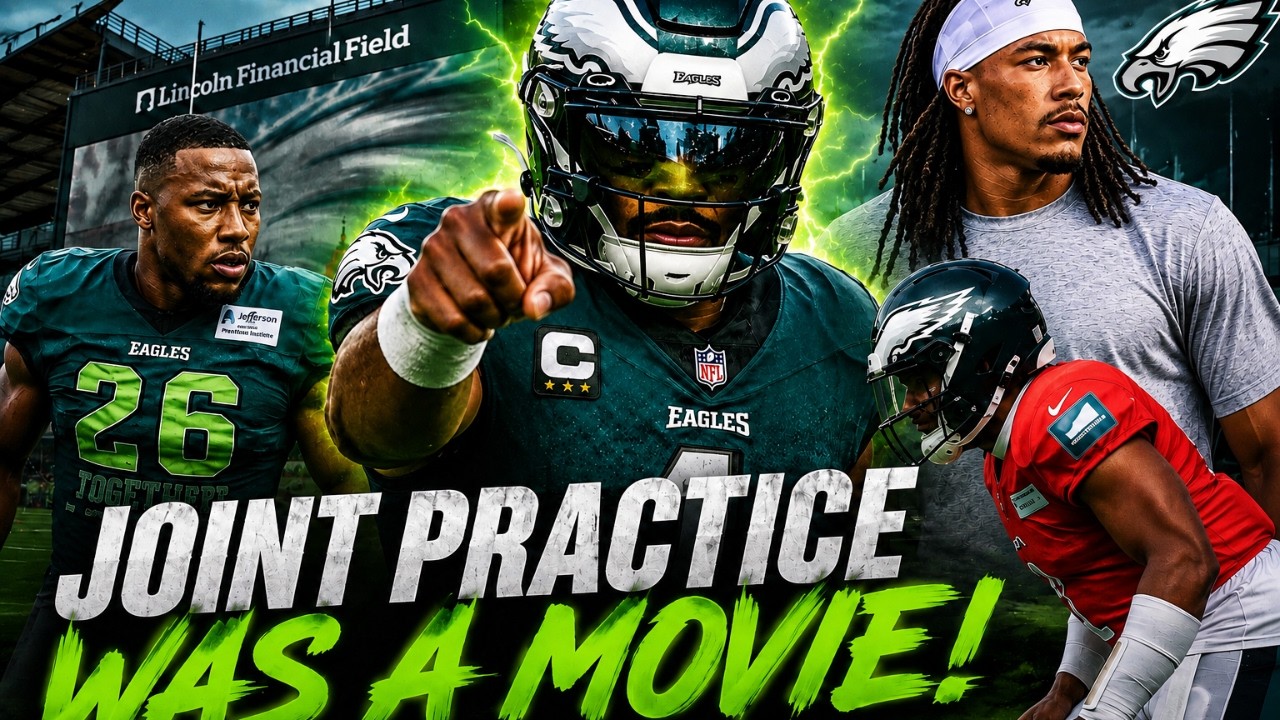 Eagles Open Practice was a MOVIE. We have a  REAL OC .AJ picture removed