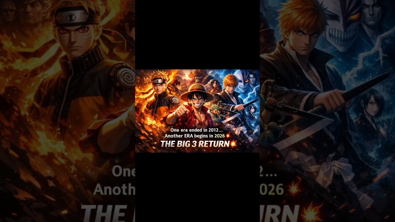 THE BIG 3 RETURN 🔥 | Naruto × One Piece × Bleach | 2026 Anime Comeback