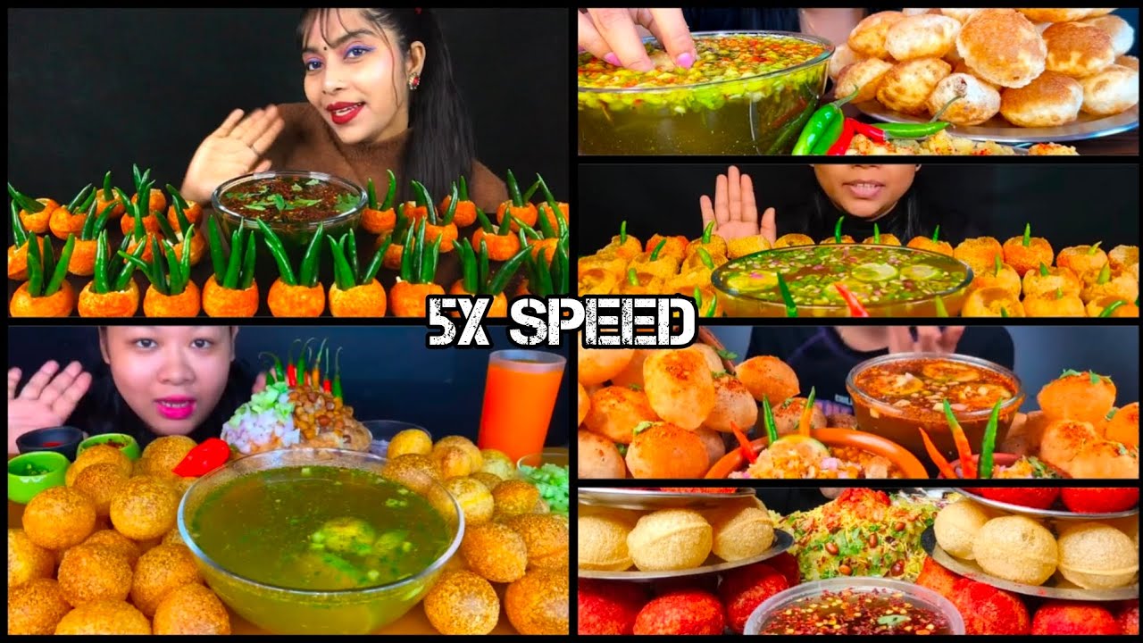 spicy yummy 🤤 pani puri_spicy green pani_mukbung_food lovers_lk foodieasmr