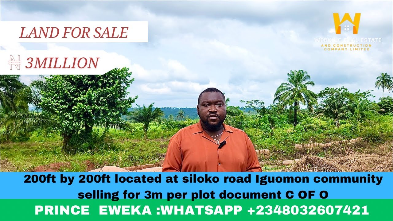 DISTRESS LAND FOR SALE IN NIGERIA EDO STATE BENIN CITY SILOKO ROAD .