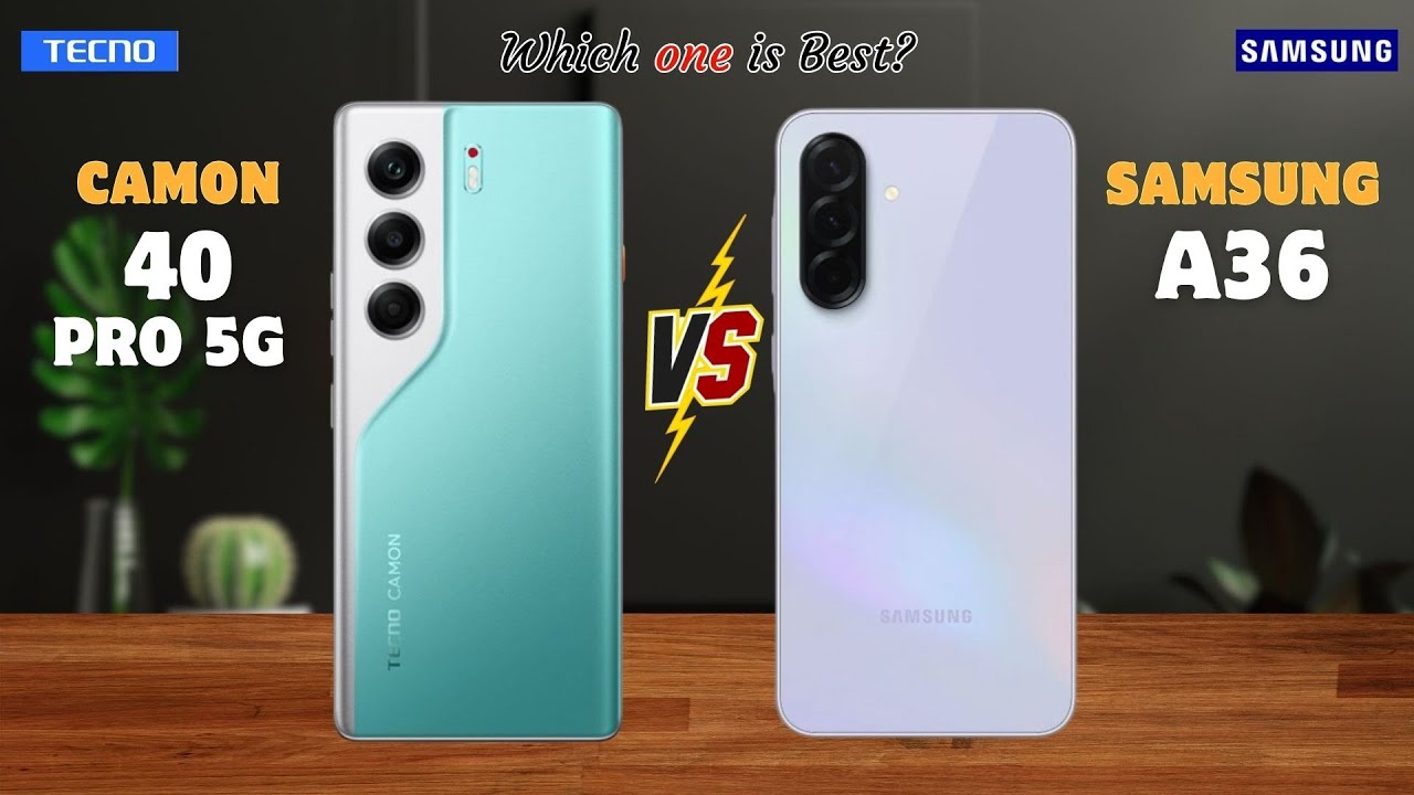 Tecno Camon 40 Pro 5G vs Samsung A36⚡full Details