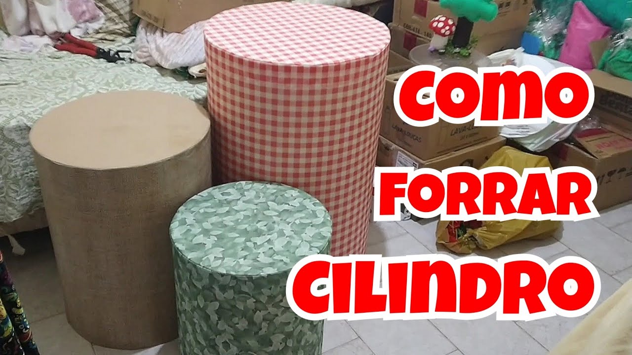 Como encapar cilindro com TNT ? / Mostrei como forrei o meu trio de cilindros