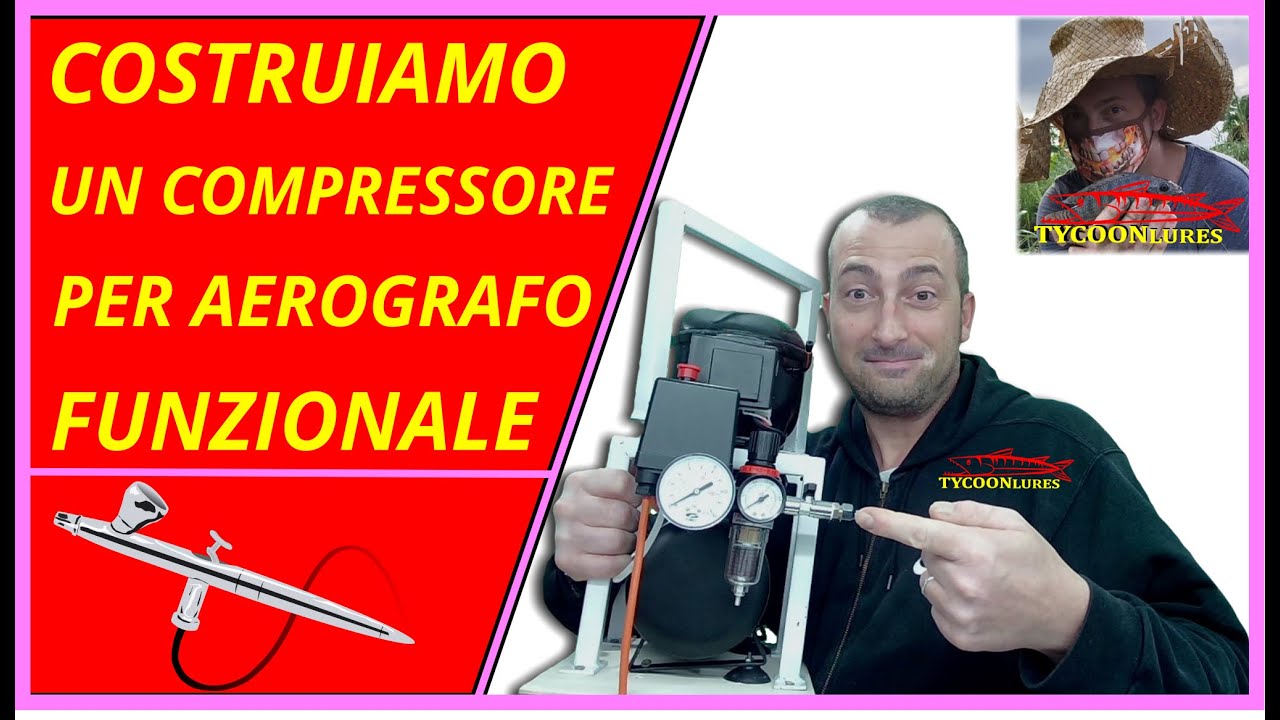 Compressore per Aerografo autocostruito video n 20 aerografia
