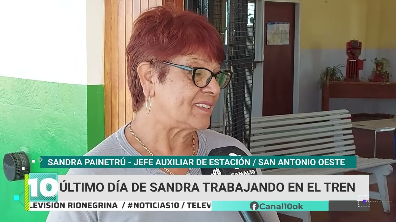 Últimos días de Sandra trabajando en el tren en San Antonio Oeste