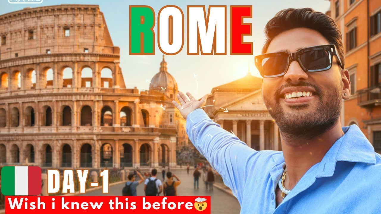 My First Day in ROME! 🇮🇹(Colosseum, Trevi Fountain, & Hidden Gems) | ROME TRAVEL GUIDE -Things to Do