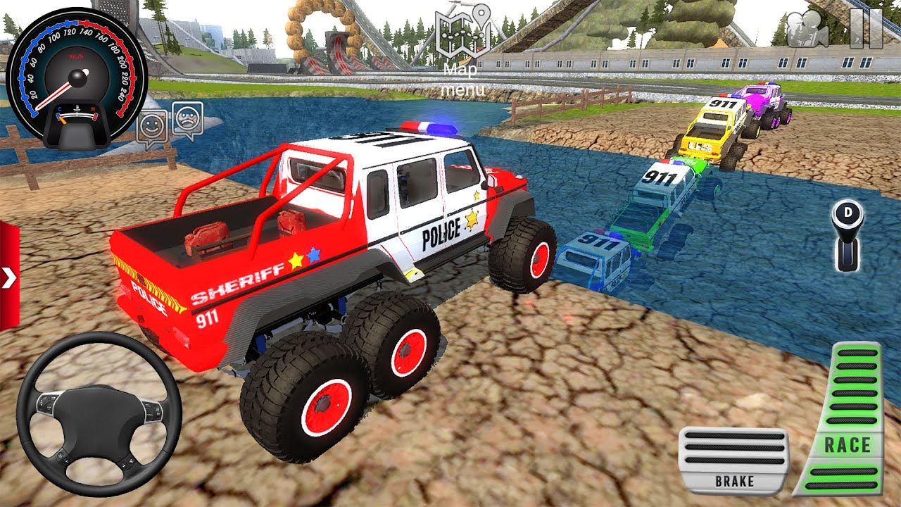 Juegos De Carros - Police 6x6 Truck Extreme Off-Road Driving 3D #1 - Android / IOS Gameplay [HD]