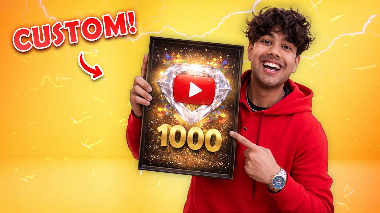 Ho CREATO Il Mio PlayButton per i 1000 Iscritti!