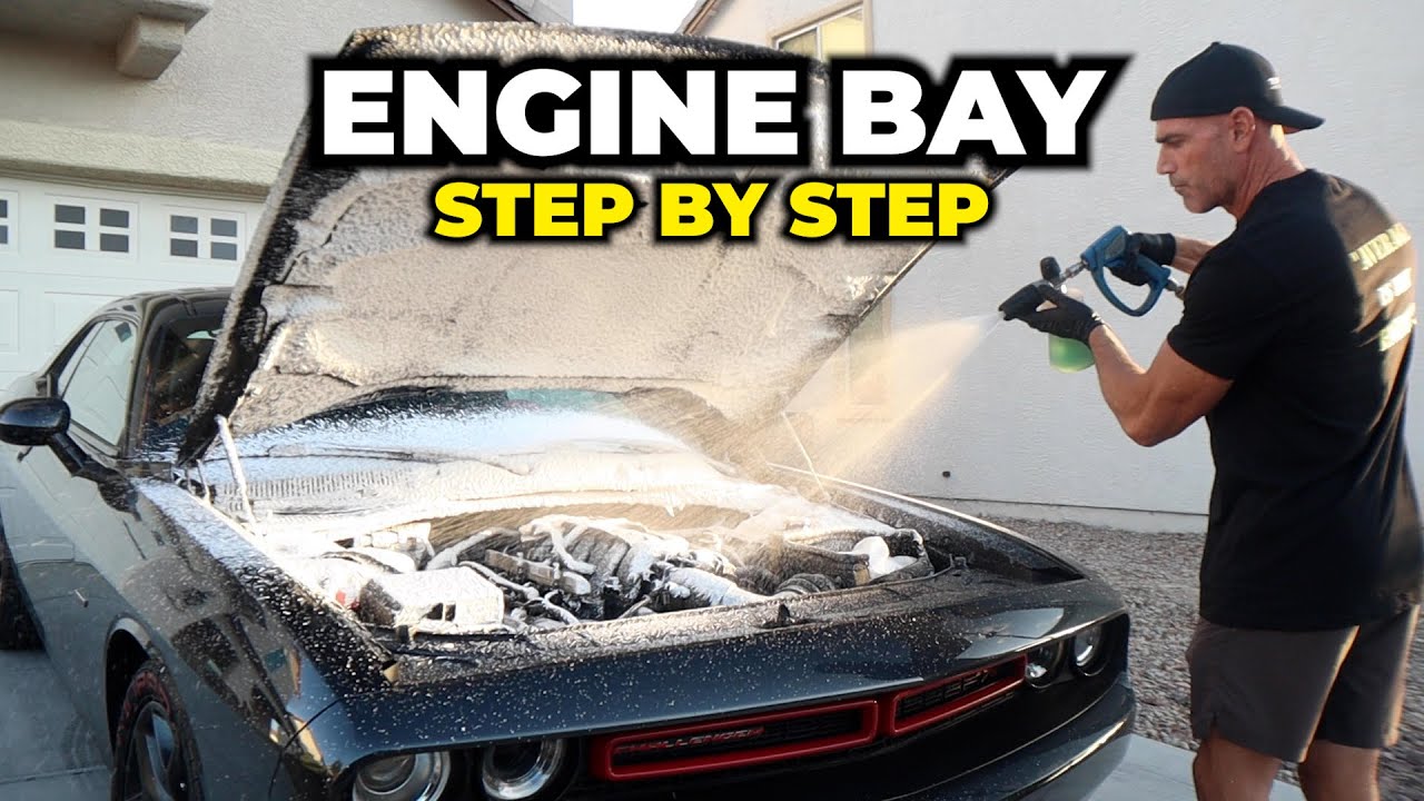 Engine Bay Detail step by step -  Top Star Auto Detailing