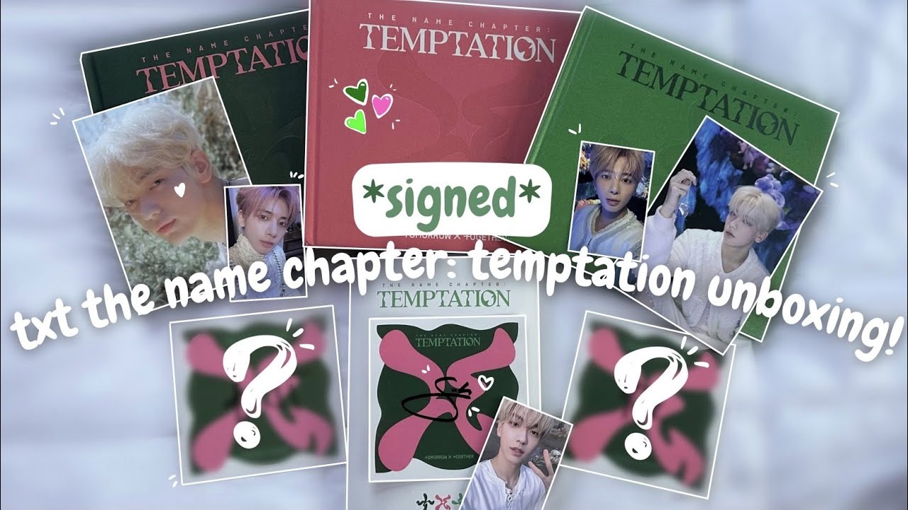 CRAZY LUCKY *SIGNED* txt the name chapter: temptation unboxing! ♡ (all 4 versions!)