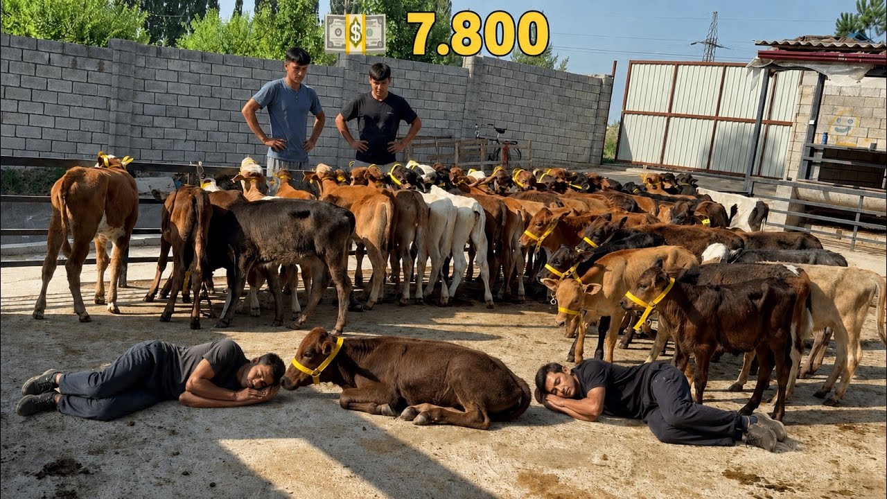 😱ARZONCHIDAN 50.BOSH SHVET BUQALAR VA HUNAJINLAR.namangan.