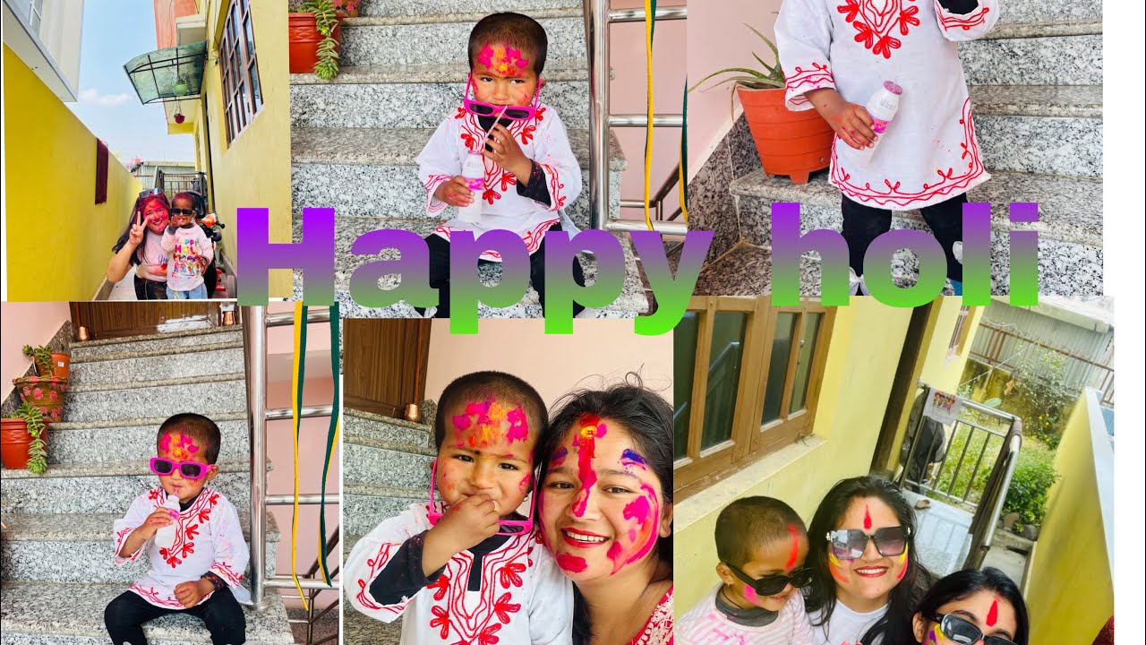 Holi with family🥰😘