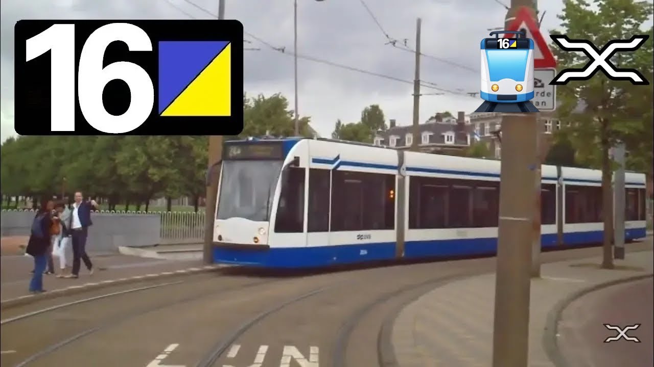 🚊 GVB Amsterdam Tramlijn 16 Cabinerit VU/Medisch Centrum - Centraal Station Driver's view POV