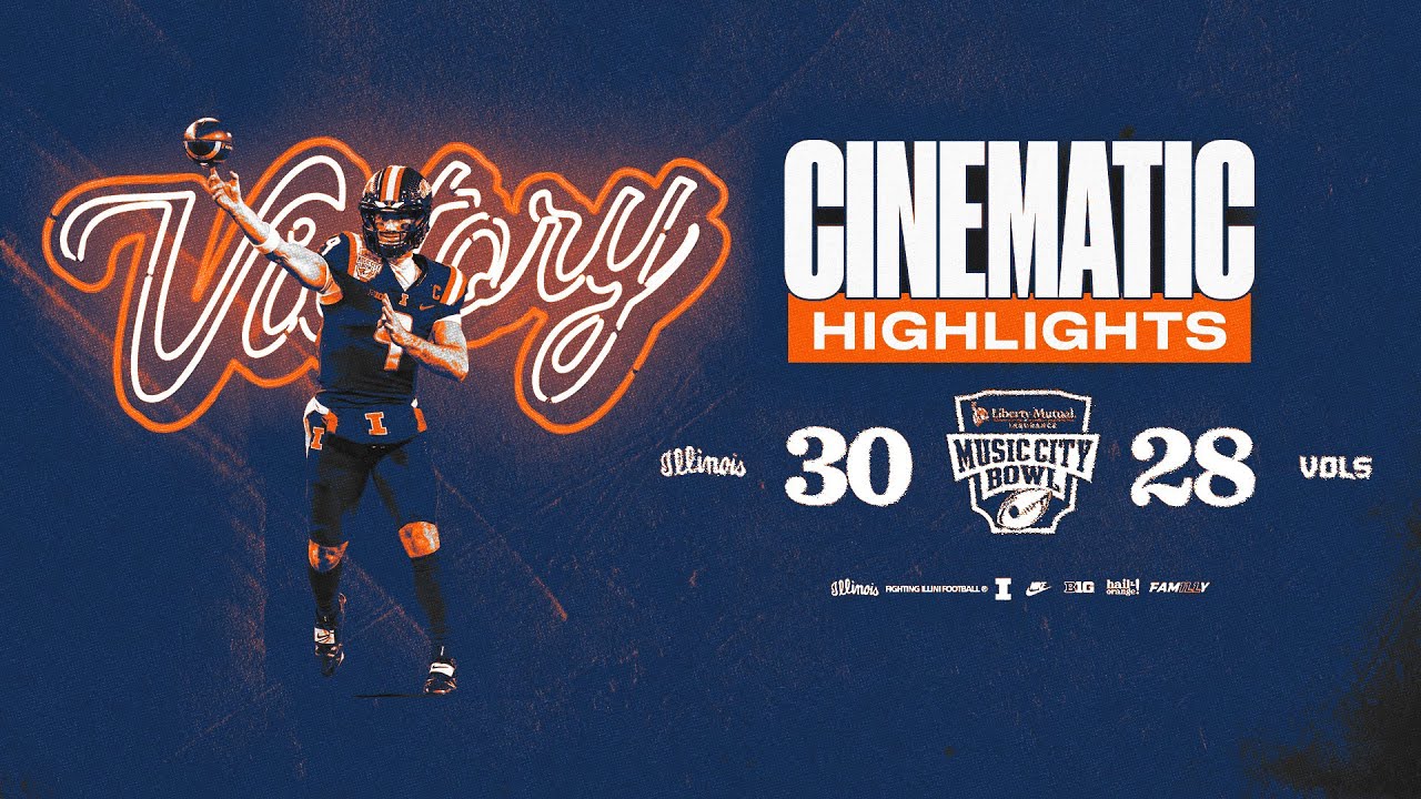Illinois vs. Tennessee | Music City Bowl Cinematic Highlights 12/30/25
