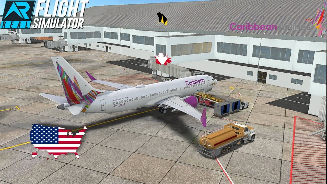RFS - Real Flight Simulator | New York (JFK) to St. John's (ANU) | Caribbean Airlines 