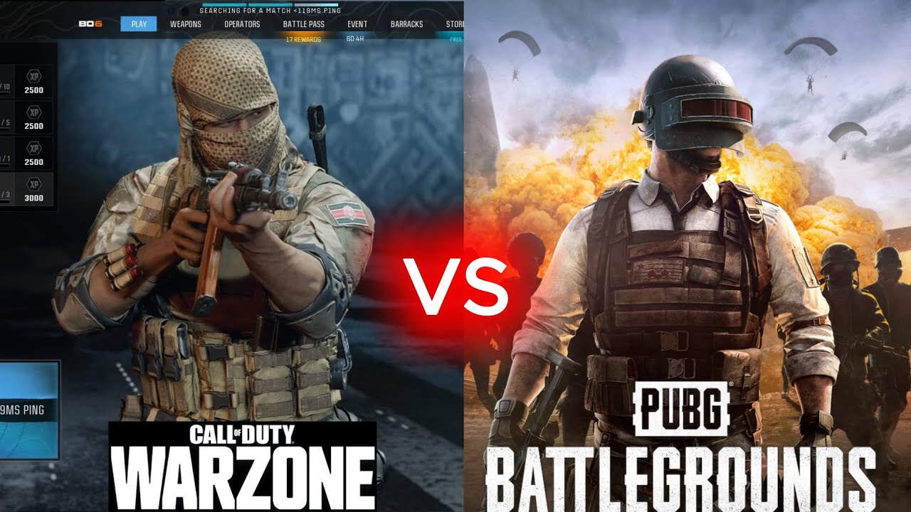 Cod warzone vs Pubg pc | ultra realistic comparison🔥🔥