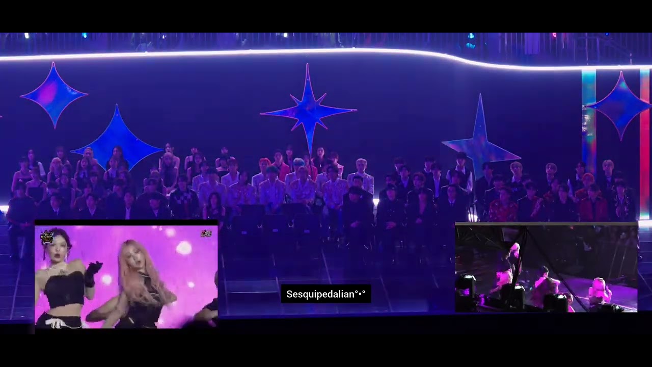 Idols reaction to aespa performance at kgma 2024 from another angle