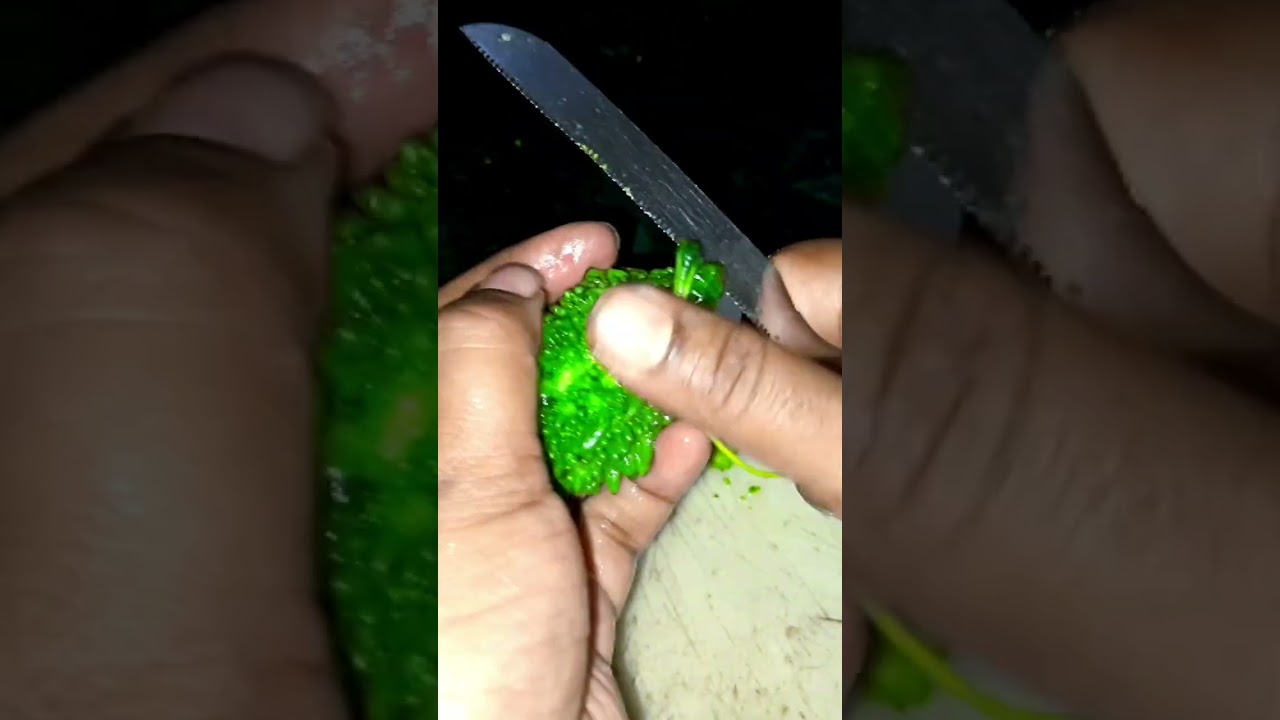 Quick & Easy Way to Cut Karela | Kitchen Tips for Beginners