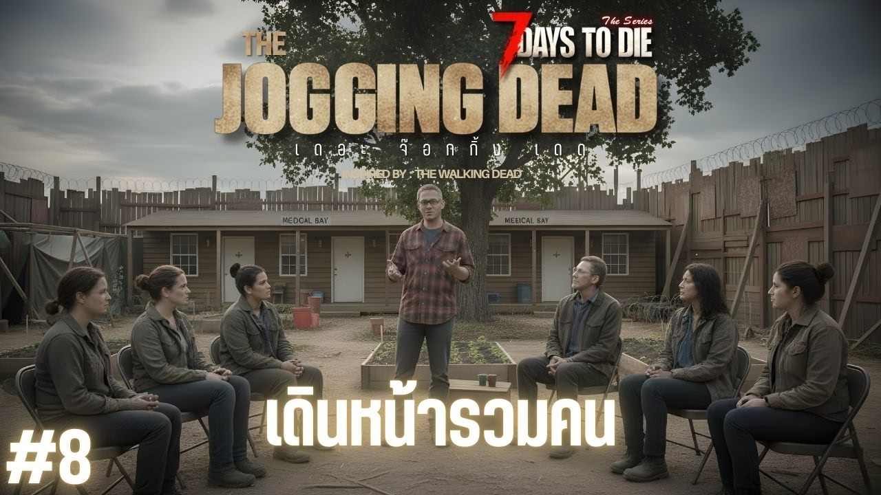 Live🔴8.เดินหน้ารวมคน : THE JOGGING DEAD (7 Days to die)