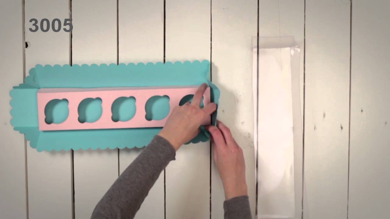 Cajas para 5 Cupcakes - Vídeo de montaje ref. 3005 SelfPackaging