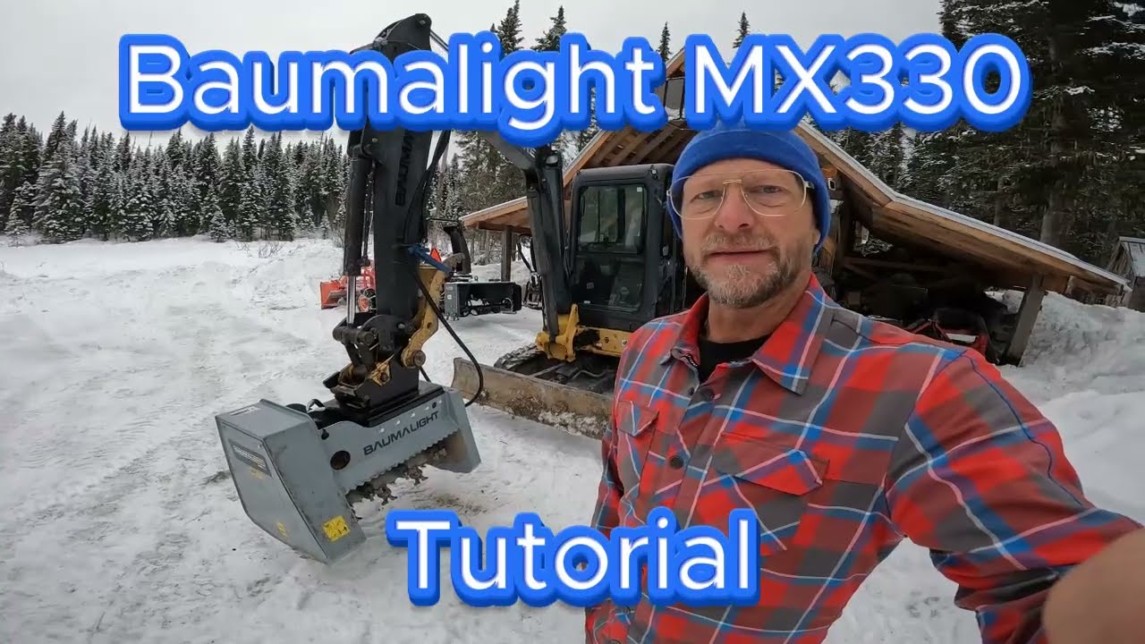 Baumalight MX330 Mini Excavator Mulcher: Off-Grid Trail Clearing & Wildfire Mitigation