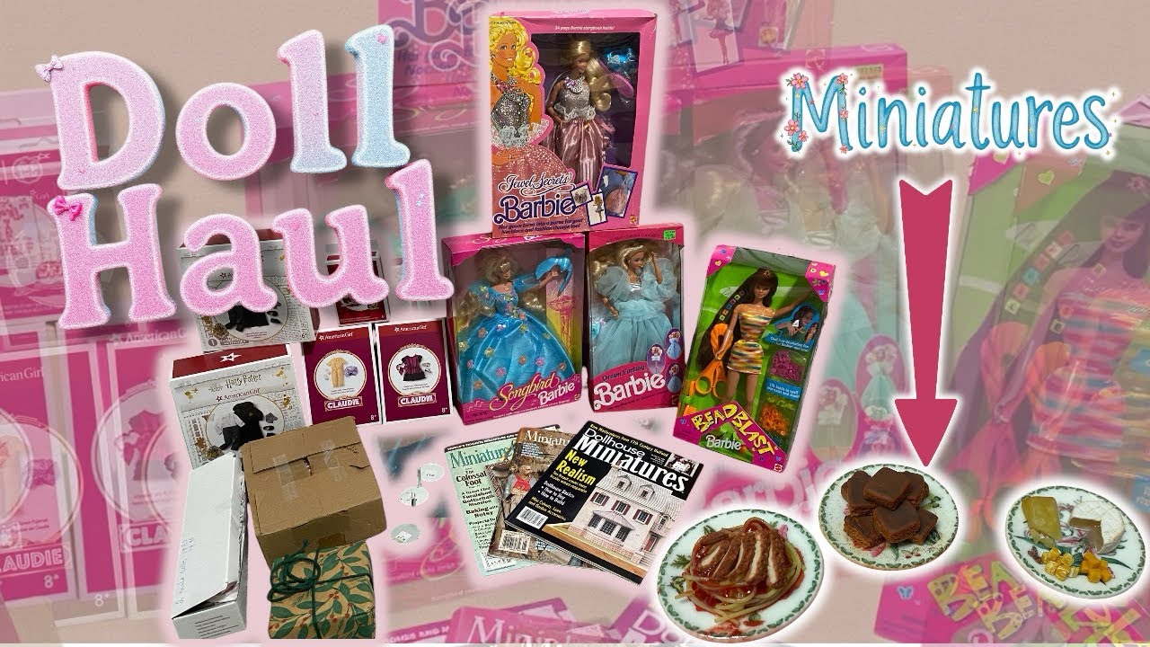 After Christmas Doll Haul: with American Girl, Barbie and Doll house Miniatures 