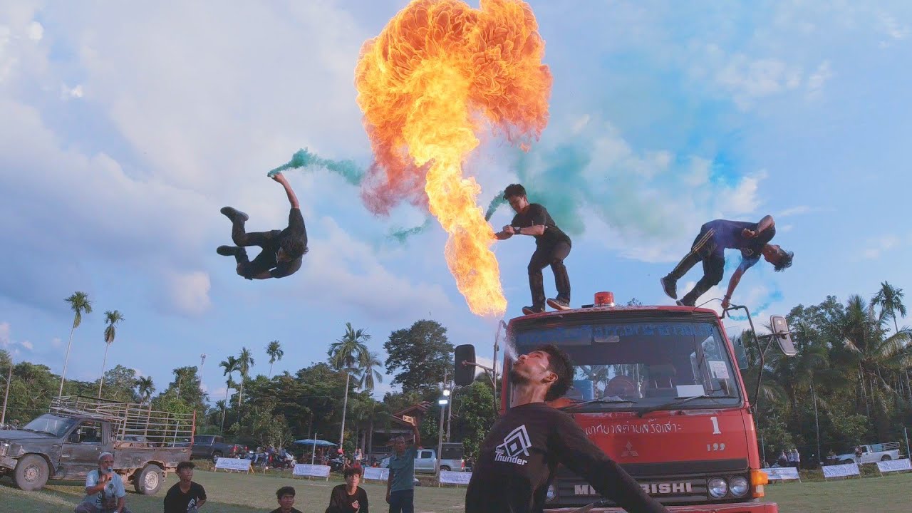 Parkour & Freerunning - Live Performance in Thailand!