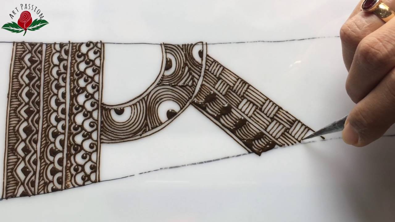 embellishment 17: embellishment with lines for intricate bridal mehendi