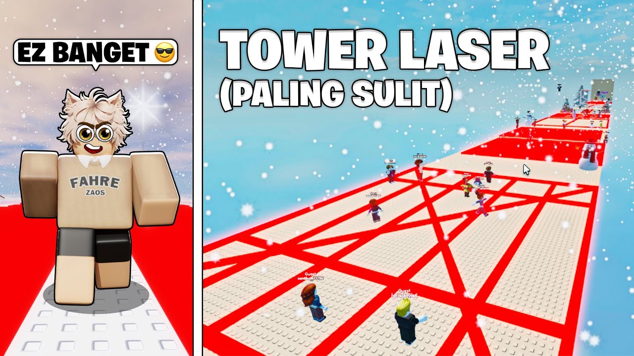 AKU TAMATIN SEMUA TOWER LASER PALING SULIT DALAM 10 MENIT DI ROBLOX