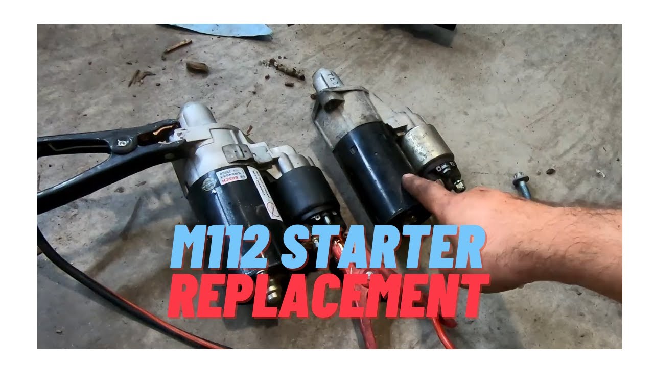 Замена стартера Mercedes CLK320 W209 V6 04-05.