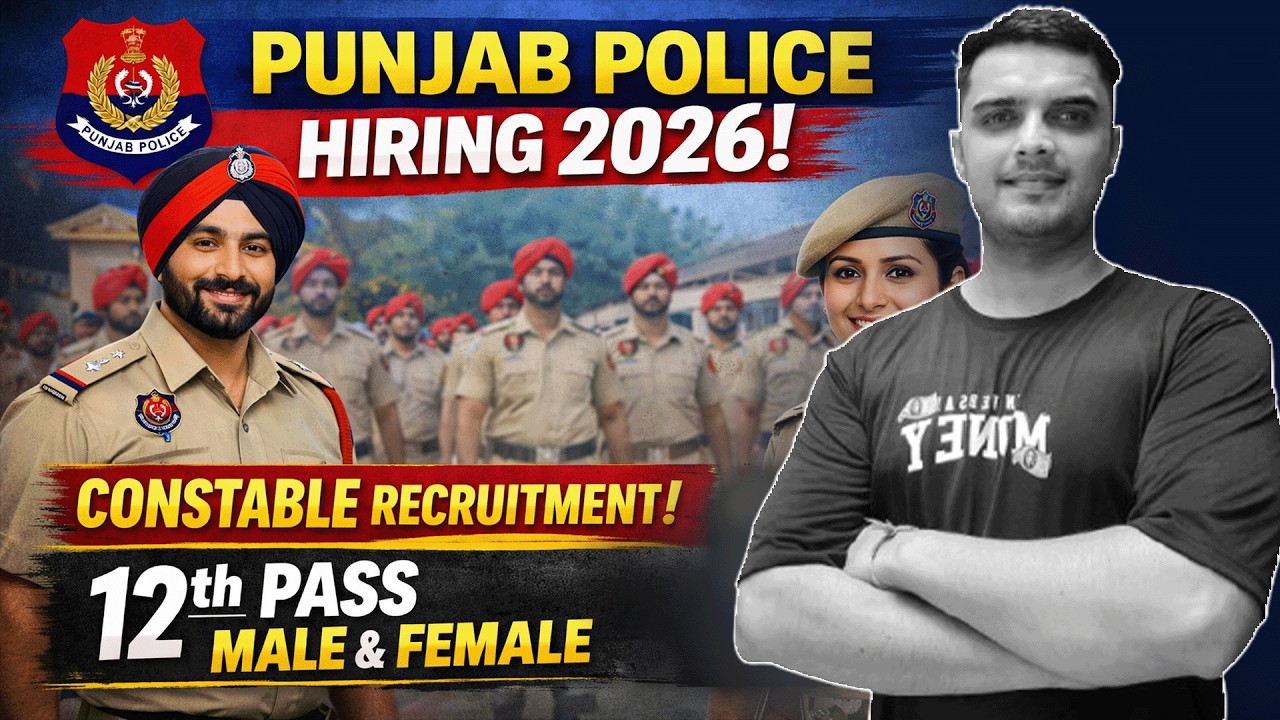 Punjab Police Constable Recruitment 2026 🔥 | 3298 Posts | 12th Pass Male & Female Apply