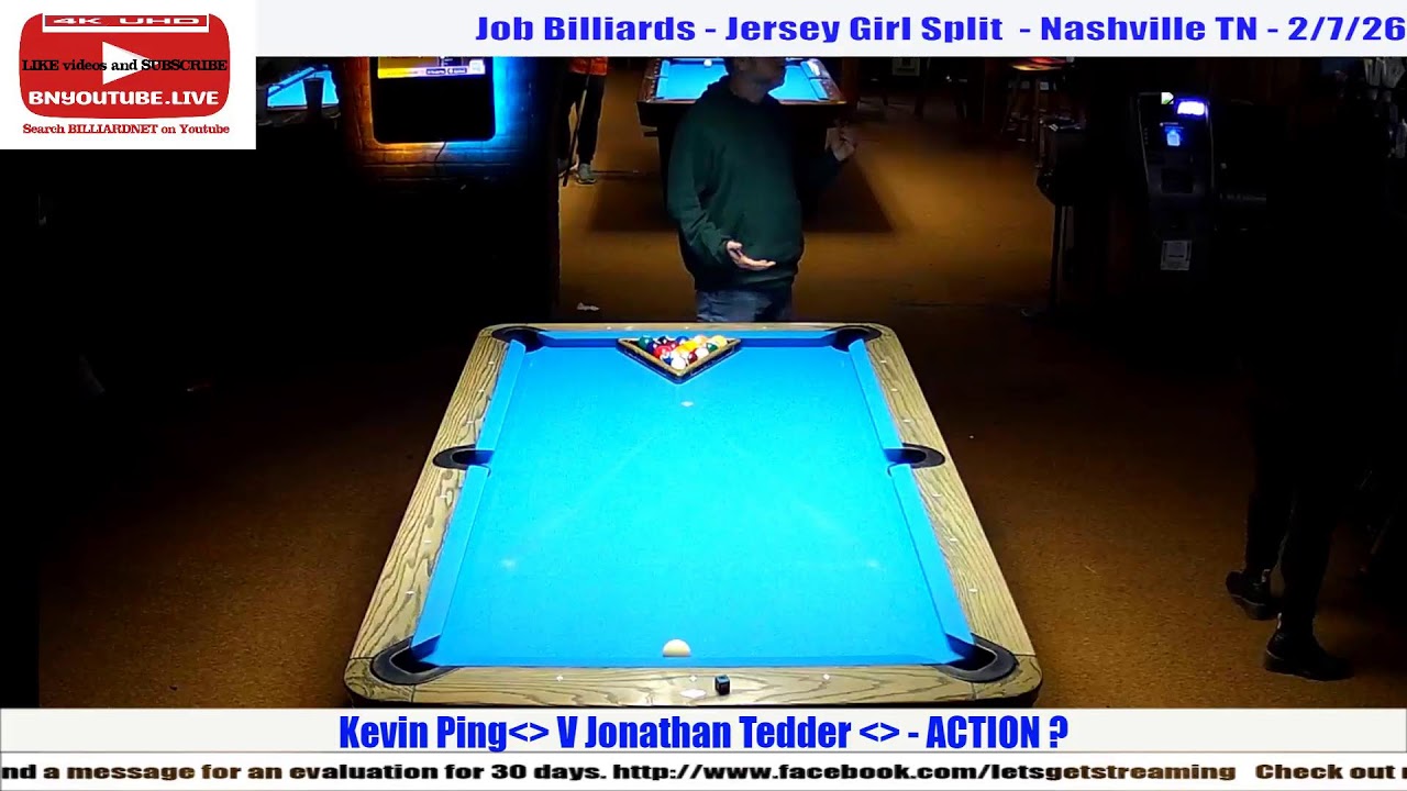 Job Billiards - Jersey Girl Split - Korey Shoemake V Wayne Smithson - 2/7/26