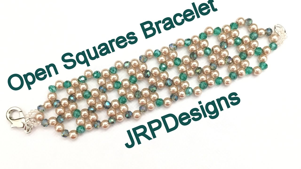 Open Squares Bracelet- Beginner to Intermediate beading tutorial