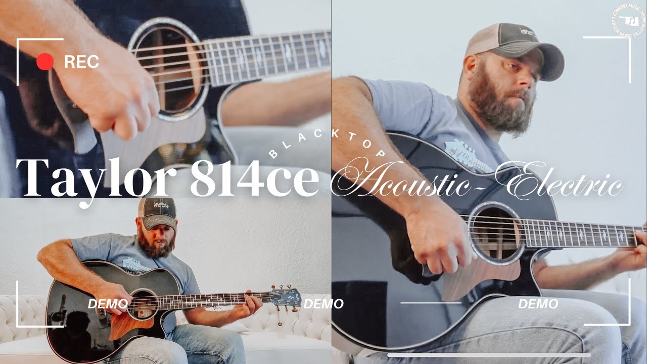 Taylor 814ce Blacktop Acoustic-Electric Demo