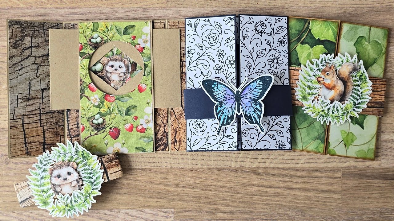 Heidi-The Yorkshire Crafter is live making shutter cards simple #ginak #morvacrafts