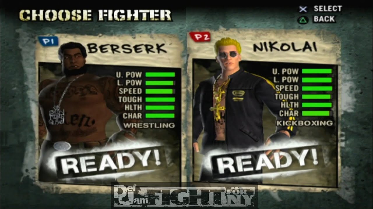 Def Jam Fight For NY | BERSERK vs NIKOLAI | 2 Matches! (PS3 1080p)