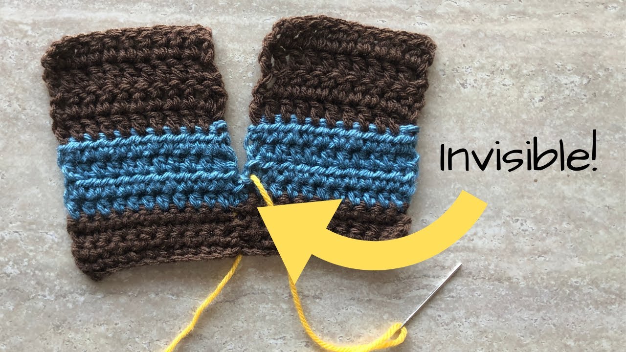 How to Use the Mattress Stitch for Side Seams | Crochet Tutorial