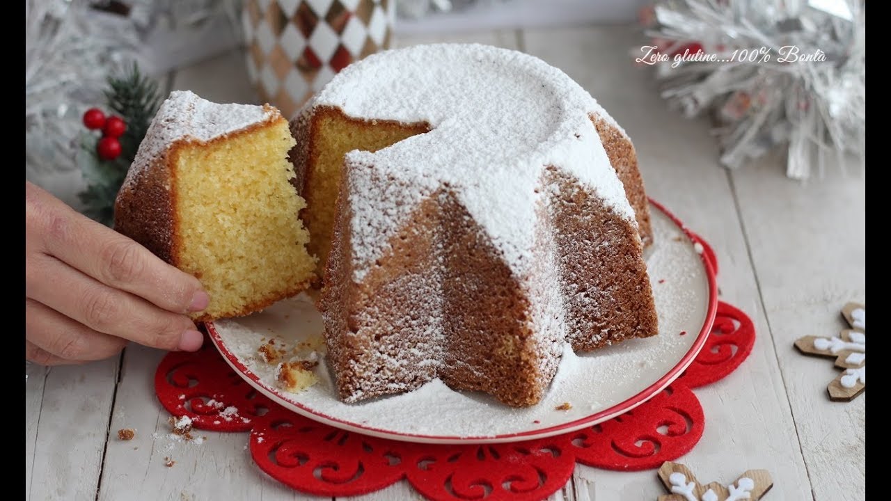 Torta Pandoro paradiso senza lievitazione e senza glutine