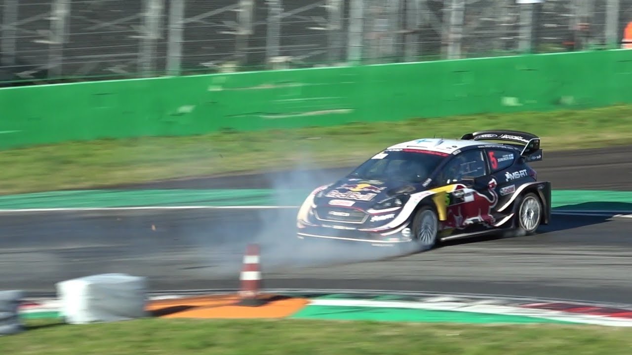 Hot Moment Teemu Suninen | Ford Fiesta WRC+ | Monza Rally Show 2018 | CMSVideo
