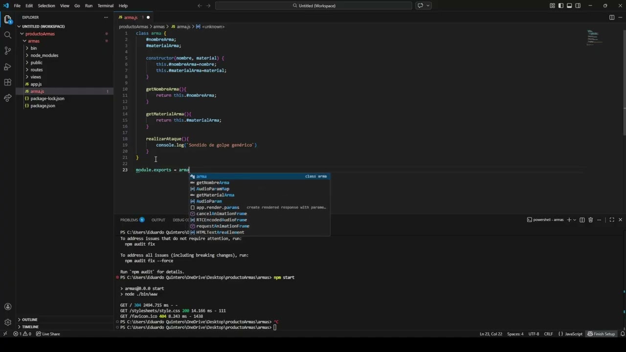 Video tutorial creando un programa en POO
